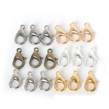 Beadia 10mm 12mm 300pcs/lot Alloy Lobster clasp Hooks for necklace&bracelet chain DIY jewelry findings 2024 - buy cheap