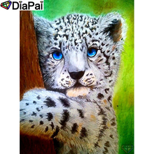 DIAPAI-pintura de diamante 5D DIY "Animal leopard", 100% de diamantes de imitación cuadrados o redondos, bordado de punto de cruz, decoración 3D, A22590 2024 - compra barato