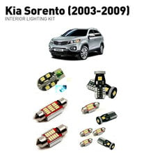Светодиодные интерьерные огни для Kia sorento 2003-2009 14 шт. светодиодные лампы для автомобилей комплект освещения автомобильные лампы Canbus 2024 - купить недорого