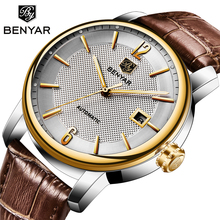 Reloj Hombre Benyar Automatic Men Watch Luxury Brand Waterproof Business Mechanical Wrist Watch Date Clock Man Relogio Masculino 2024 - buy cheap