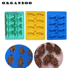 ORGANBOO 1PC Lego Decorating Tools 8 Holes Robot Shape Ice Mold Silicone Ice Cube Tray Mold Maker Ice Cream Mold Maker 2024 - buy cheap