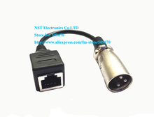 XLR 3Pin Male to RJ45 Feamale Plug Network Connector Cable For LED About 15CM/Free shipping/1PCS 2024 - buy cheap