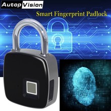 Smart Fingerprint Door Lock Padlock P3 Safe USB Charging Rechargeable Waterproof Keyless Fingerprint Lock Anti Theft Padlock 2024 - buy cheap
