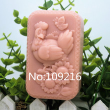 New Product!!1pcs The Lovely Cock (zx162) Silicone Handmade Soap Mold Crafts DIY Mould 2024 - buy cheap