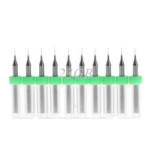 0.2mm Tip 1/8" Shank Spiral Flute Tungsten Carbide Micro PCB Drill Bit 10PCS/SET M02 2024 - buy cheap