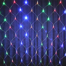 YIYANG 2*2m 144 LED Net Light Red de la Lampara Christmas Lights Wedding Party Decoration Outdoor LED Lighting Waterproof 2024 - buy cheap