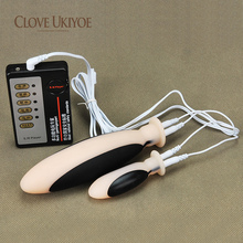 Huge Electric Shock Anal Plug & Vaginal Plug Therapy Massage Masturbation Silicone Butt Plug Electrical Stimulation Toys 2024 - buy cheap