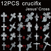 Modelo 3D STL para figura tallada, máquina cnc, modelo de cruz de Jesús, enrutador, grabador ArtCam, 12 Uds. A elegir 2024 - compra barato