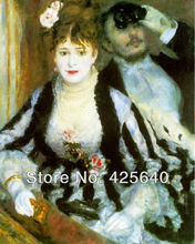 Pierre-Auguste Renoir, La loge (The Theater Box) Oil painting on canvas hight Quality Hand-painted Painting 2024 - buy cheap