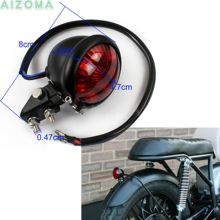 Motorcycle Red Bates Style Brake Rear Tail Lights for Harley Chopper Scrambler Bobber Cafe Racer 12v LED Parking Stop Tail Lamp 2024 - buy cheap