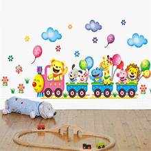 room decoration wall stickers Cartoon train wall stickers for kids rooms vinyl Home art wall decor PVC bts poster free shipping 2024 - buy cheap