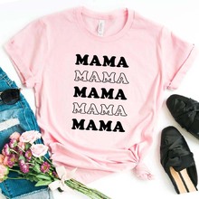 Camiseta con estampado de mamá para mujer, camiseta divertida informal de algodón para chica, camiseta Hipster, NA-179 2024 - compra barato