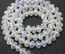 Assorted 10mm 300pcs/lot black white colored Mixed  Glass Faceted Rondelle Beads spacer bracelet necklace bead crystal 2024 - buy cheap