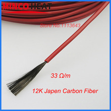 New Infrared Underfloor Heating Cable System Of 220v 230v 3mm 12K 33 Ohm Carbon Fiber Floor Roof Electric Wire Hotline 50m 2024 - buy cheap