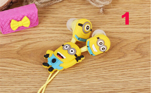 Wholesale Cartoon Despicable Me Minions Earphone 3.5mm Jack Sport headphone headset ear hook for mp3/mp4 player free shipping 2024 - buy cheap