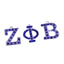 Metal Inlaid Greek Letter Zeta Phi Beta Charm Pendant College Sorority Fraternity Sisterhood Women Jewelry Accessory 2024 - buy cheap