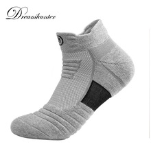 Дышащие спортивные носки от пота для мужчин, Хлопковые Бриджи с низким вырезом, мужские велосипедные носки для улицы 2024 - купить недорого