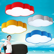 LED Cloud kids room lighting children ceiling lamp Baby ceiling light with yellow blue red white for boys girls bedroom fixtures 2024 - buy cheap