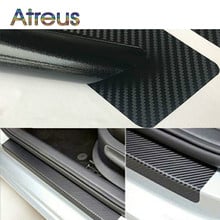 4Pcs Car Door Plate Carbon Fiber Anti Scratch Stickers for Suzuki Audi A4 B6 VW Passat B5 B7 Skoda Octavia A5 Renault Megane 3 2024 - buy cheap