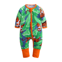 Spring autumn Newborn Baby Boy Girl Clothes Cute tiger Baby Rompers Long Sleeve Jumpsuit double zippers Infant Clothing ppy396 2024 - buy cheap