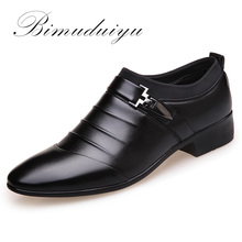 BIMUDUIYU-zapatos formales de cuero Artificial para hombre, zapatos de vestir, negocios, diseño, zapatos para boda de Oxford 2024 - compra barato