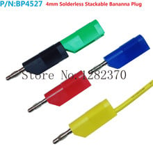 [SA] BP4527 quality copper-free welding large current high elastic tail 4mm banana plug connector can be superimposed  --100pcs/ 2024 - buy cheap