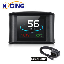 XYCING Head Up Display Car HUD OBD2 code reader Digital Meter Car Diagnostic Alarm LCD Display Speedometer Tacho Voltage Fuel 2024 - buy cheap