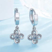 Zircon Earrings Rhinestone Flowers Earrings Women Fashion Jewelry Accessories Female Earing aretes de mujer 2024 - buy cheap