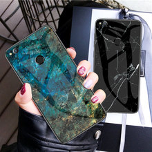 For Huawei P8 Lite 2017 Case Luxury Marble Grain Hard Tempered Glass Protective Back Cover Case for huawei p8lite 2017 shell 2024 - buy cheap