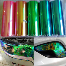 1 roll Shiny Chameleon Auto Car Styling headlights Taillights film lights Change Color Car film Stickers Car Accessories 2024 - buy cheap