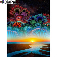 DIAPAI Diamond Painting 5D DIY 100% Full Square/Round Drill"Color Sunset scenery"Diamond Embroidery Cross Stitch 3D Decor A24332 2024 - buy cheap