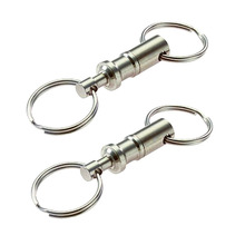 1PC Poratable Ferroalloy Quick-release Separable Key Ring Chain Detachable  Keychain Outdoor Camping Equipment EDC Multi-tool 2024 - buy cheap