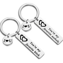 Custom Keyring  Letters Engraved Drive Safe I need you here with me Lover Women Valentine Gifts Keychain 2024 - buy cheap