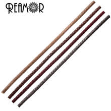 REAMOR Punk Bracelet Men Accessories 4mm Genuine Braided Leather Rope String Chains For Leather Bracelet Jewelry Making Findings 2024 - buy cheap