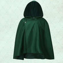 Capa de Anime de ataque a los Titanes para hombres y mujeres, disfraz de  Shingeki No Kyojin, legión de exploración, capa verde con capucha, capa de  Halloween