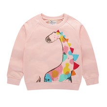 Sudadera con estampado de dinosaurios para niña, ropa de invierno para bebé, sudaderas con capucha de animales, camisa para niña pequeña 2024 - compra barato