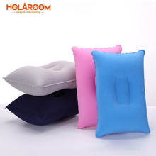 Foldable Pillow Outdoor Sports Trip Square PVC Flocking Inflatable Pillow Solid Rectangle High Quality Pillow Cushion Almohad 2024 - buy cheap