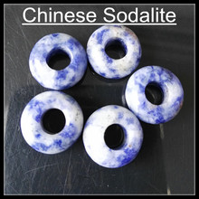 12 tamanhos da natureza chinesa sodalite acessórios de miçangas europeias para pulseiras tamanho 8x14mm tamanho de buraco 5mm 2024 - compre barato