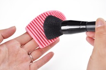 New Brushegg Cleaning Make up Washing Brush Silicone Glove Scrubber Cosmetic Foundation Powder Clean Tools Brush Egg 2024 - buy cheap