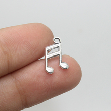 60pcs/lot Music Notes Charms Antique Silver Tone 2 Sided 2024 - buy cheap