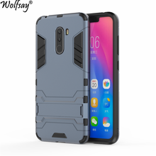 Wolfsay Cover For Xiaomi Pocophone F1 Case Slim PC + Soft Rubber Armor Phone Case For Xiaomi Pocophone F1 Little F1 Cover Fundas 2024 - buy cheap