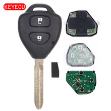 Keyecu-mando a distancia para Toyota Yaris Hilux 2012 2013, Control remoto de coche, 2 botones, 314,3 MHz, Chip G, FCC ID: B41TH 2024 - compra barato