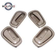 WOLFIGO-manija de puerta interior delantera y trasera, manilla de color Beige para Toyota Corolla Chevrolet Prizm 69205-02050, 6920602050E0 1998-2002 2024 - compra barato