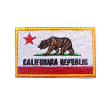 Parche bordado con bandera del Estado de California, parche táctico con emblema, insignias, apliques para chaqueta, mochila, tela 2024 - compra barato