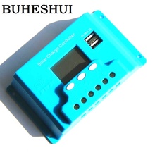 BUHESHUI  Solar Panel Controller LCD Display Solar Regulator SystemBattery Charger 240W/480W 20A 12V/24V+Dual USB High Quality 2024 - buy cheap