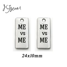 Antique Silver Plated "Me Me" Charm Pendant Bracelets Jewelry Findings Accessories Making Craft DIY 29x36mm 10Pcs/lot 2024 - buy cheap