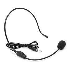 OOTDTY, nuevo micrófono con cable de 3,5mm, amplificador de voz, auriculares de estudio, altavoz de conferencia, negro 2024 - compra barato