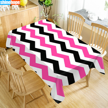 Chevron Art Tablecloth Washable Cloth Thicken Oxford Rectangular Table Cloth for Wedding Customizable size 100X140cm/140X200cm 2024 - buy cheap