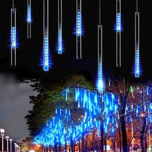 HOTOOK Multi-color LED String Light 50CM 240LED Meteor Shower Rain Tube Christmas Lights Wedding Party Garden 8pcs/set 2024 - buy cheap