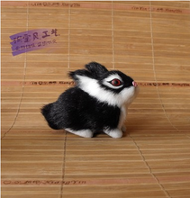 mini cute simulation rabbit toy polyethylene & furs small black rabbit doll gift about 8x5x6cm 2012 2024 - buy cheap